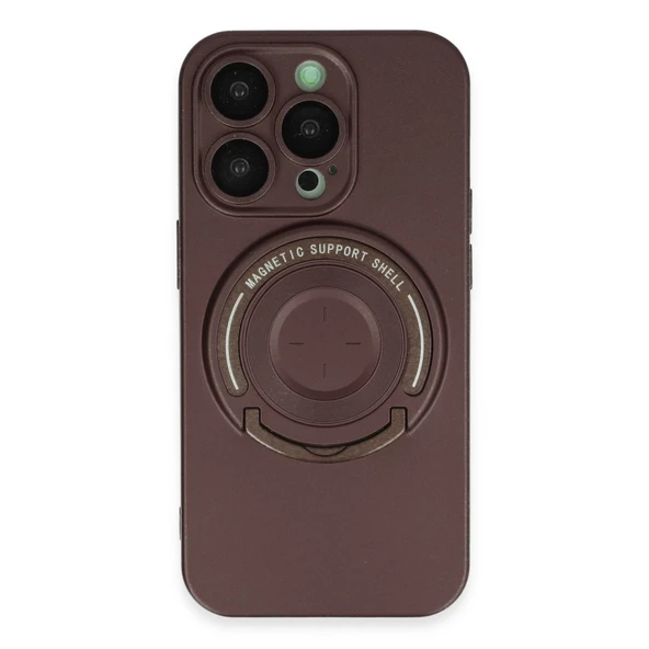 İphone 14 Pro Kılıf Lukka Magneticsafe Kapak - Kahverengi ürün görseli 1
