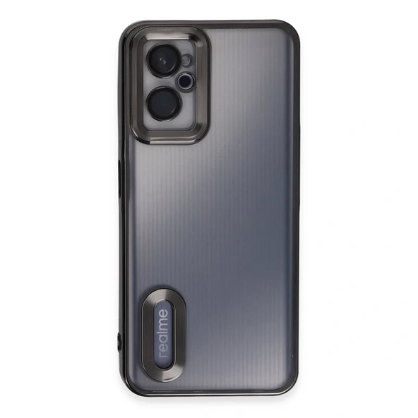 Realme 9i 4g Kılıf Slot Silikon - Siyah - Resim 2