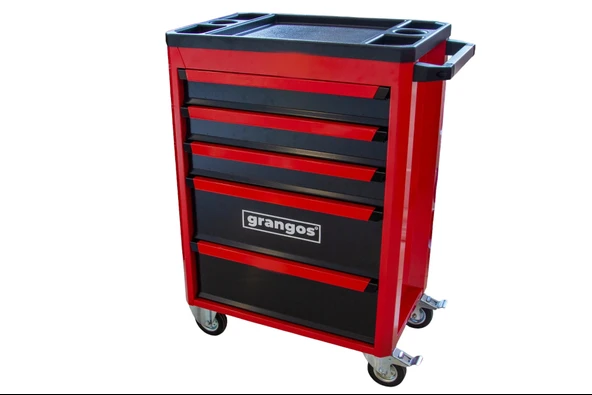 Grangos GRTA16 5 Çekmeceli Teleskobik Takım Arabası ürün görseli 1