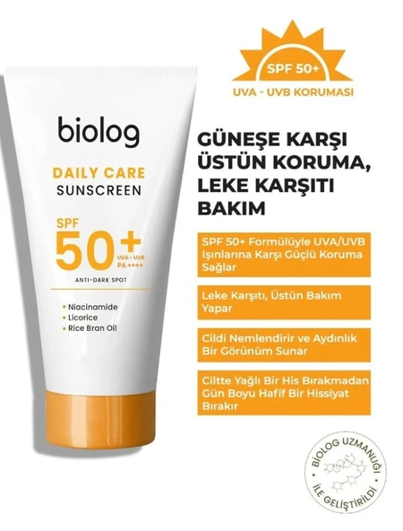 Biolog Leke Karşıtı Günlük Güneş Kremi 50 ML ürün görseli 1