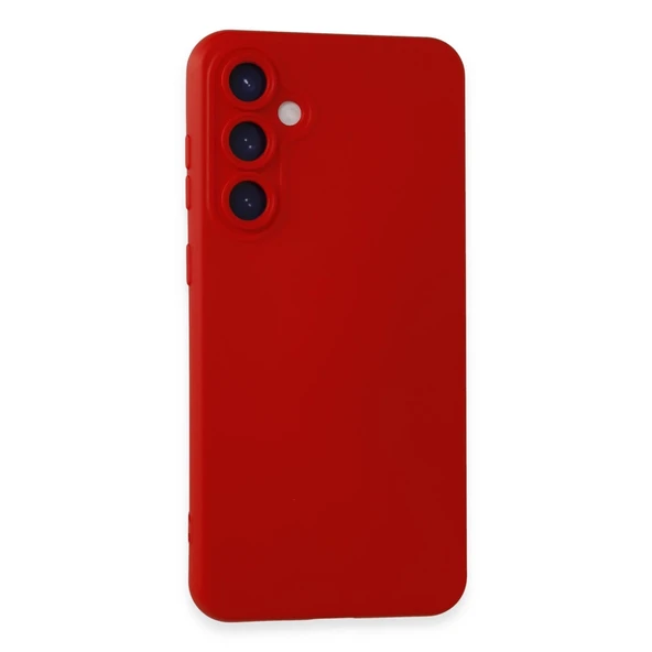 Samsung Galaxy S23 Fe Kılıf Nano İçi Kadife Silikon - Kırmızı ürün görseli 1