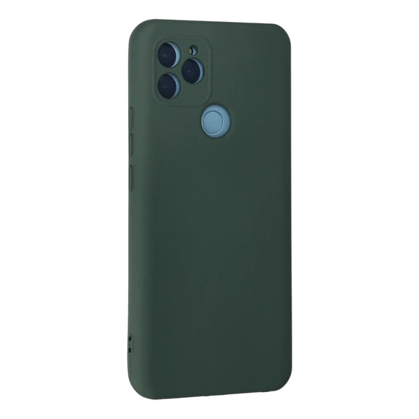 General Mobile Gm 21 Kılıf Nano İçi Kadife Silikon - Koyu Yeşil - Resim 3