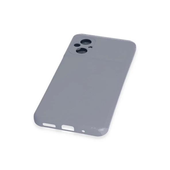 Xiaomi Poco M5 Kılıf Nano İçi Kadife Silikon - Gri - Resim 4