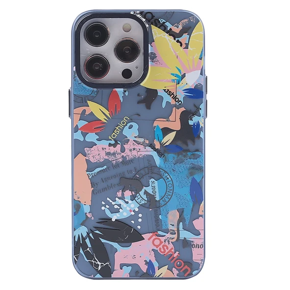 İphone 13 Pro Max Kılıf Prada Desenli Kapak - Prada Pembe - 1 ürün görseli 1