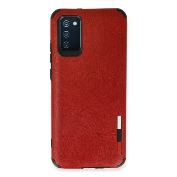 Samsung Galaxy A03s Kılıf Loop Deri Silikon - Kırmızı ürün görseli 1