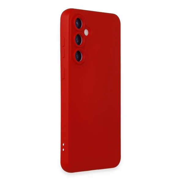 Samsung Galaxy S23 Fe Kılıf Nano İçi Kadife Silikon - Kırmızı - Resim 2