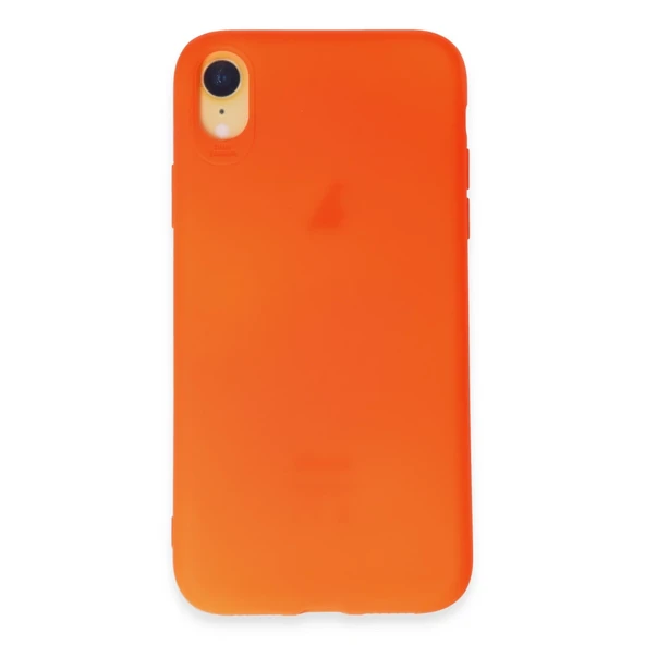 İphone Xr Kılıf First Silikon - Parlak Turuncu ürün görseli 1