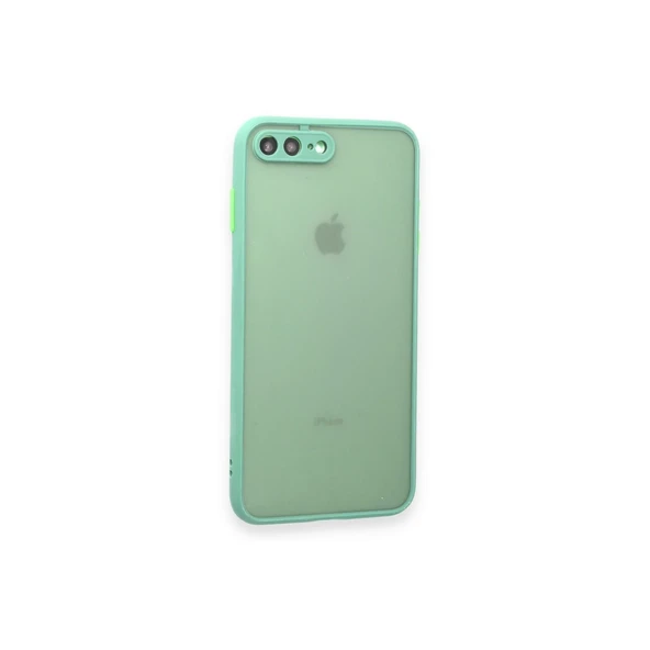 İphone 7 Plus Kılıf Montreal Silikon Kapak - Turkuaz - Resim 2