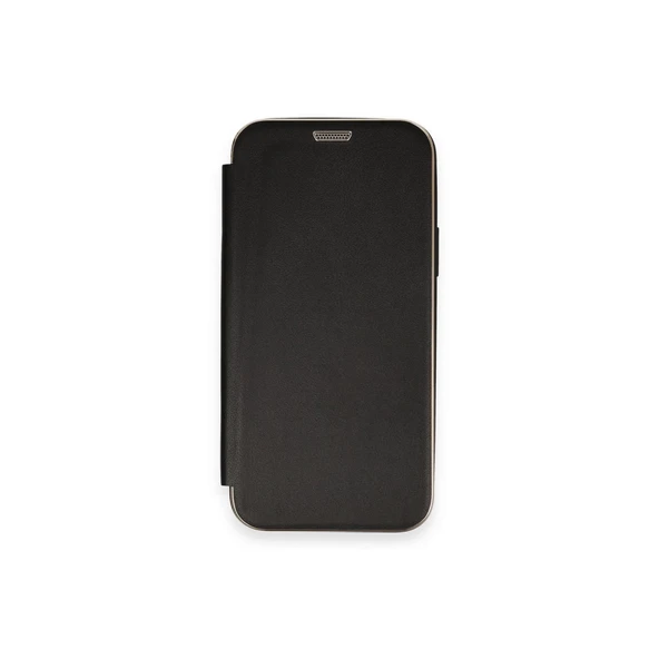 İphone 12 Kılıf Dolpin Kapaklı - Siyah - Resim 2