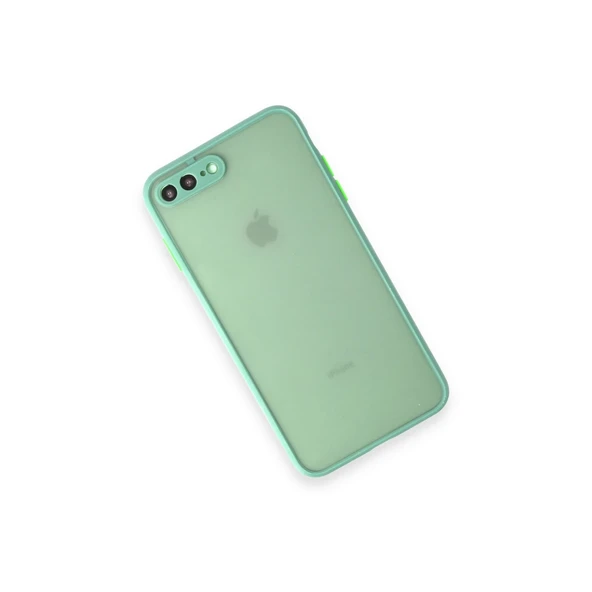 İphone 7 Plus Kılıf Montreal Silikon Kapak - Turkuaz - Resim 3