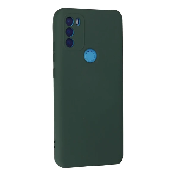 General Mobile Gm 21 Plus Kılıf Nano İçi Kadife Silikon - Koyu Yeşil - Resim 3