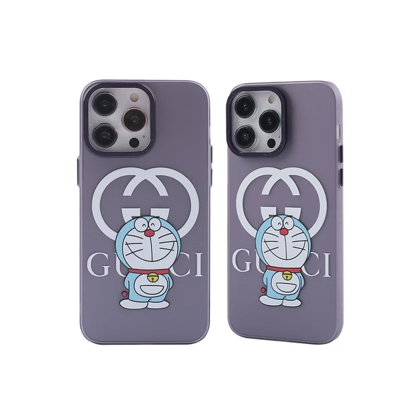 İphone 14 Pro Kılıf Prada Desenli Kapak - Prada Mor - 3 - Resim 3