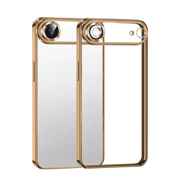 Apple İphone 17 Air Razer Lensli Silikon - Çöl Titanyum ürün görseli 1