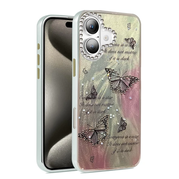 İphone 16 Plus Kılıf Blade Aynalı Desenli Kapak - Desen 6 ürün görseli 1