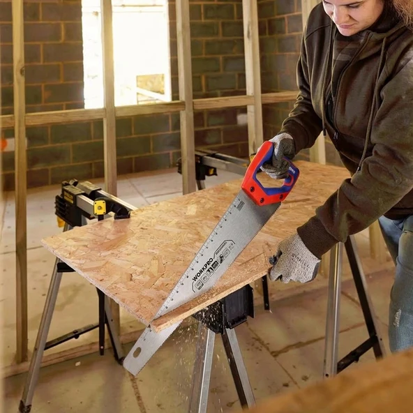 WORKPRO WP215035 350mm SK5 7 TPI Ağır Hizmet Tipi El Testeresi - Resim 4