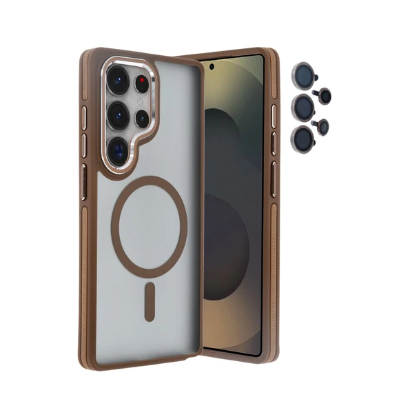 Joko Samsung Galaxy S25 Ultra Winner Magsafe Kapak - Gold - Resim 2