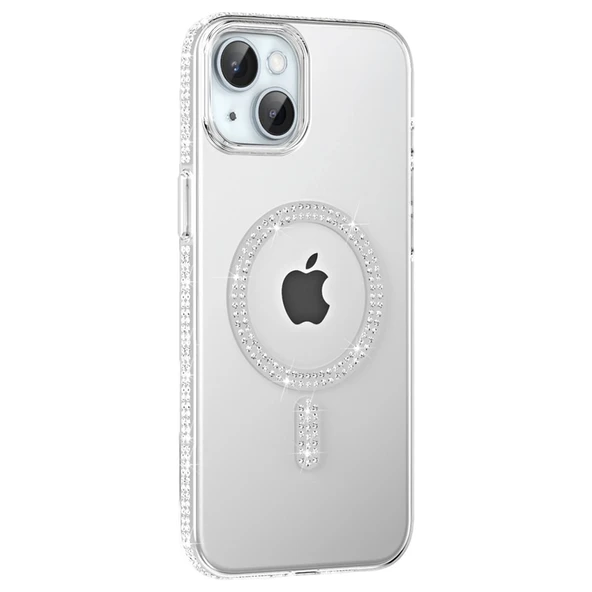 Joko Apple İphone 14 Move Taşlı Magsafe Kapak - Natural Grey ürün görseli 1