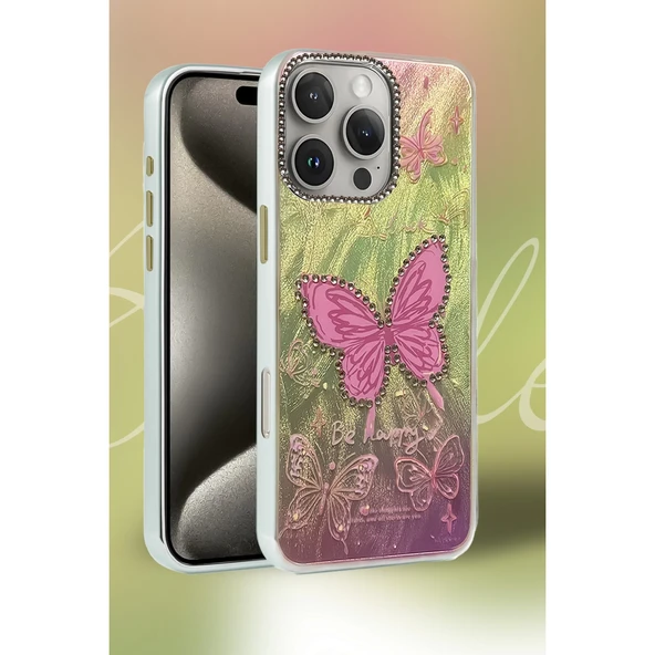 İphone 16 Plus Kılıf Blade Aynalı Desenli Kapak - Desen 6 - Resim 2