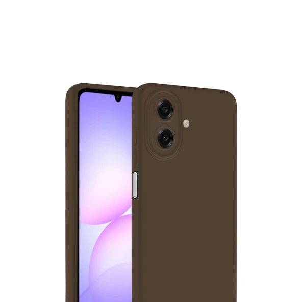 Samsung Galaxy A07 First Silikon - Kahverengi - Resim 2