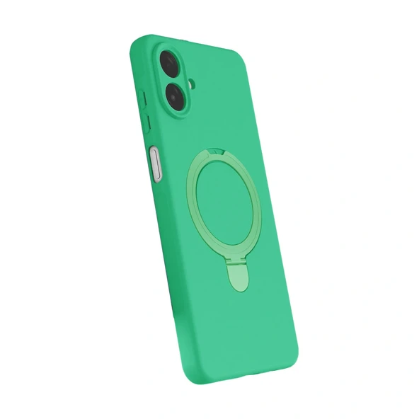 Samsung Galaxy A07 4g Regal Magsafe Standlı Kapak - Yeşil - Resim 2