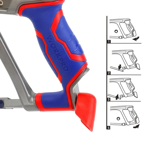 WORKPRO WP215027 300mm BI-METAL 24 TPI Ağır Hizmet Tipi Demir Testeresi - Resim 3