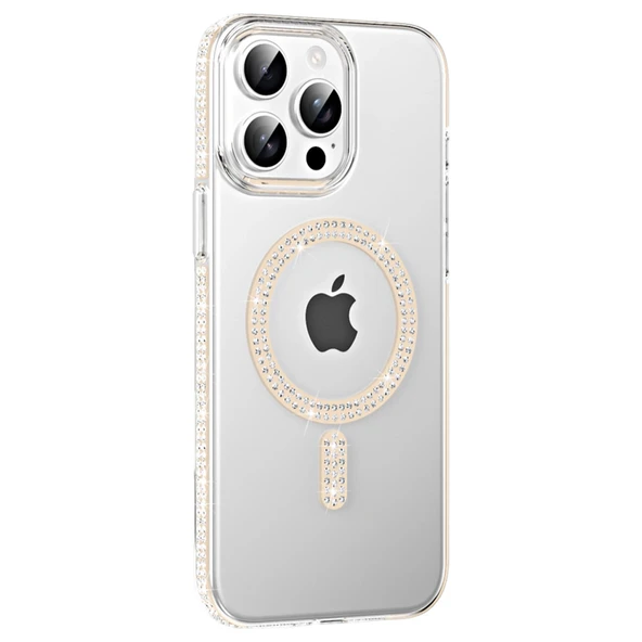 Joko Apple İphone 14 Pro Max Move Taşlı Magsafe Kapak - Pembe ürün görseli 1