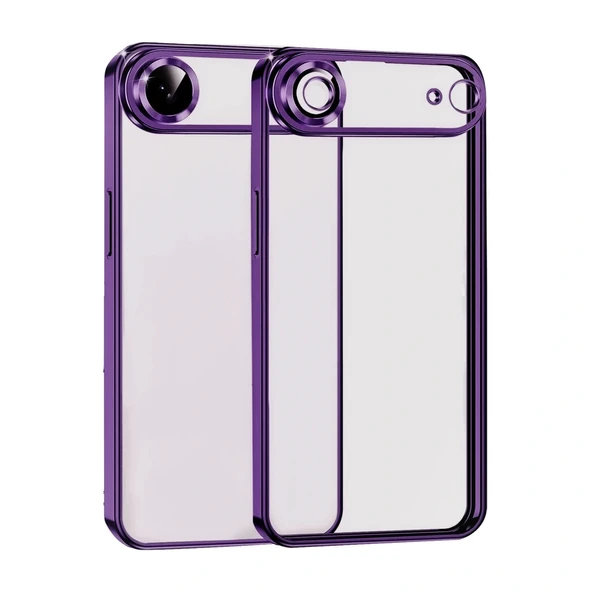 Apple İphone 17 Air Razer Lensli Silikon - Açık Mor ürün görseli 1