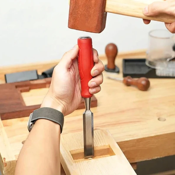 WORKPRO WP201300 12-19-25MM 3Lü Kısa Profesyonel İskarpela Seti - Resim 5