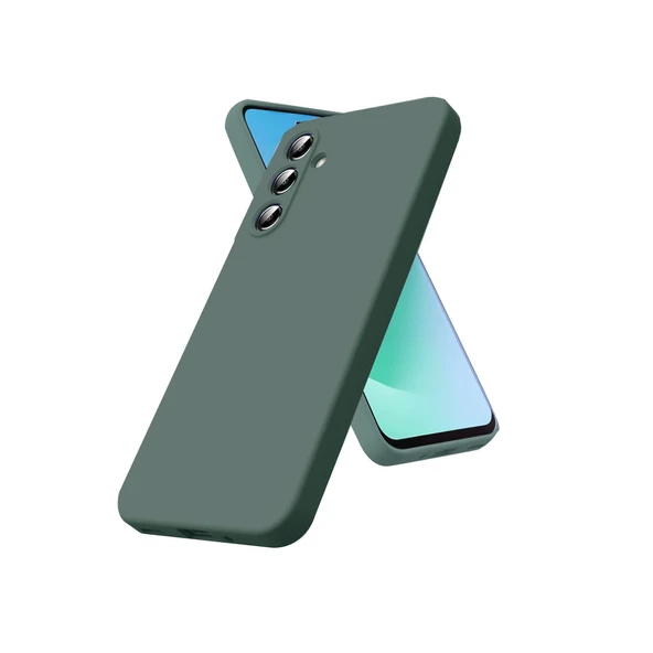 Samsung Galaxy S25 Fe Nano İçi Kadife Silikon - Koyu Yeşil ürün görseli 1