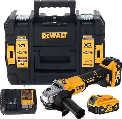 Dewalt DCG407M2T 18V 4.0 Ah Li-ion 125 mm Kömürsüz Çift Akülü Avuç Taşlama ürün görseli 1