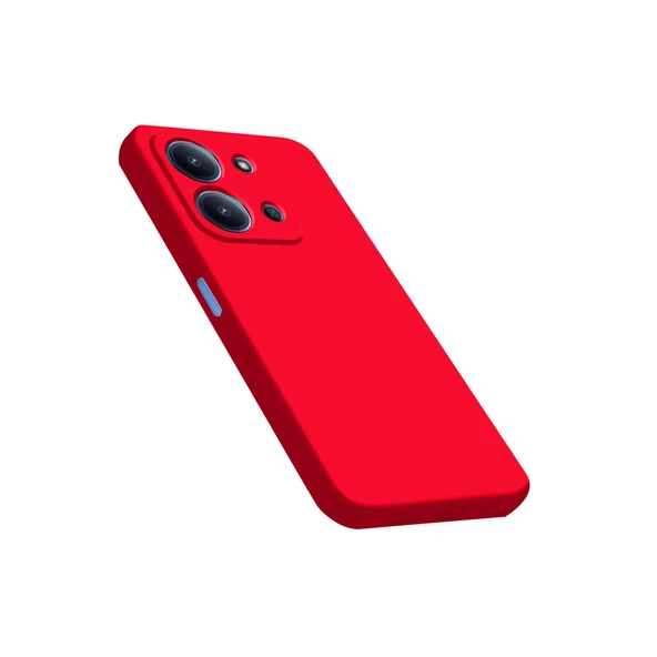 Xiaomi Redmi 15c 4g Nano İçi Kadife Silikon - Kırmızı - Resim 3