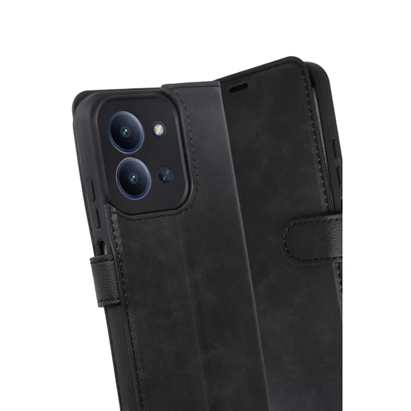 Xiaomi Redmi 15c 4g Trend S Plus Kapaklı Kılıf - Siyah - Resim 3