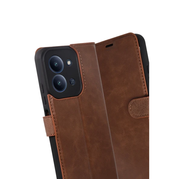 Xiaomi Redmi 15c 4g Trend S Plus Kapaklı Kılıf - Taba - Resim 3