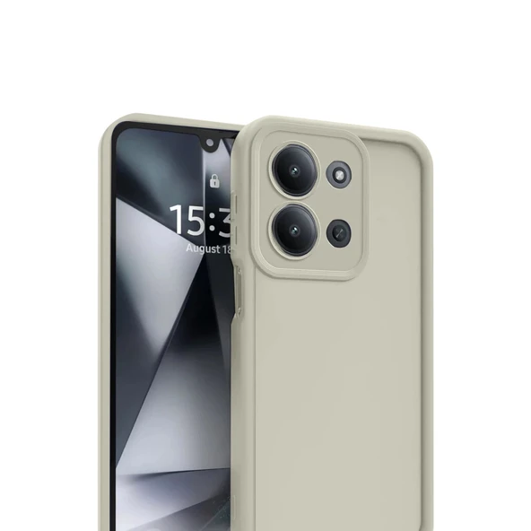 Xiaomi Redmi 15c 4g Viera Silikon - Krem - Resim 2