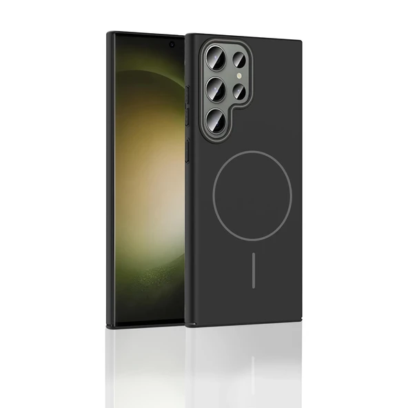 Joko Samsung Galaxy S23 Ultra Broş Magsafe Kapak - Turkuaz - Resim 3