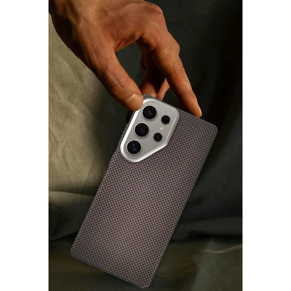 Joko Samsung Galaxy S24 Ultra Besa Magsafe Kapak - Titan Gri - Resim 2