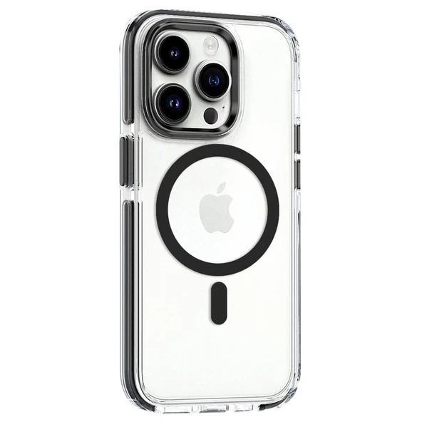 Joko İphone 15 Pro Bella Magsafe Kapak - Siyah - Resim 2