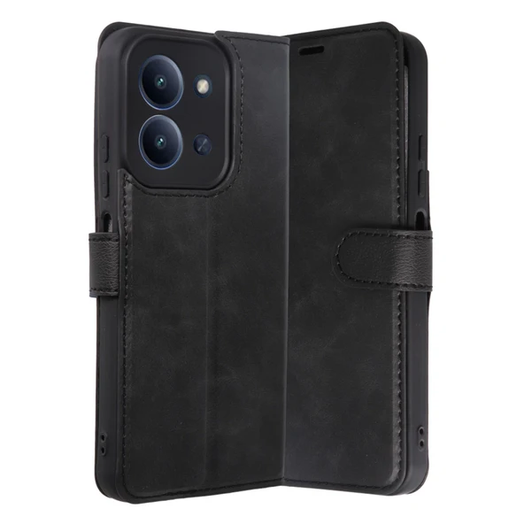 Xiaomi Redmi 15c 4g Trend S Plus Kapaklı Kılıf - Siyah ürün görseli 1