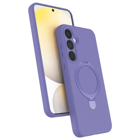 Samsung Galaxy A35 5g Regal Magsafe Standlı Kapak - Lila ürün görseli 1