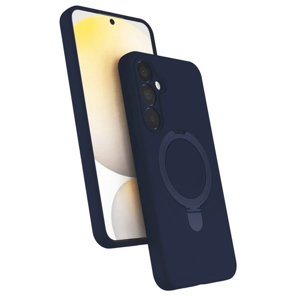 Samsung Galaxy A25 5g Regal Magsafe Standlı Kapak - Lacivert ürün görseli 1