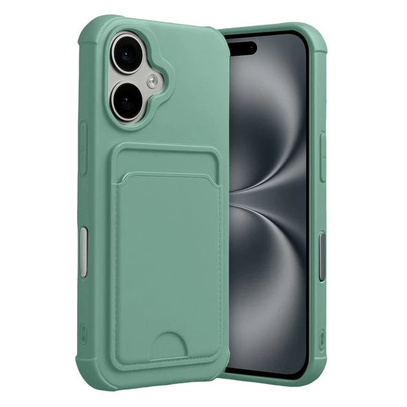 Apple İphone 17 Kelvin Kartvizitli Silikon - Açık Yeşil ürün görseli 1