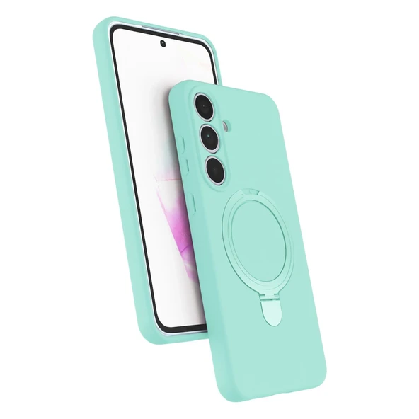 Samsung Galaxy S24 Fe Regal Magsafe Standlı Kapak - Su Yeşili ürün görseli 1