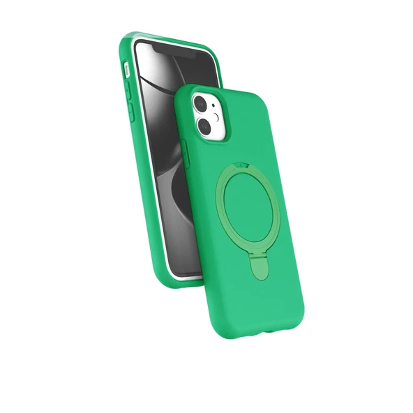 Apple İphone 11 Regal Magsafe Standlı Kapak - Yeşil ürün görseli 1