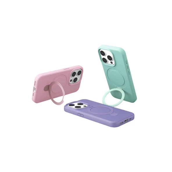 Apple İphone 15 Pro Max Regal Magsafe Standlı Kapak - Lacivert - Resim 5