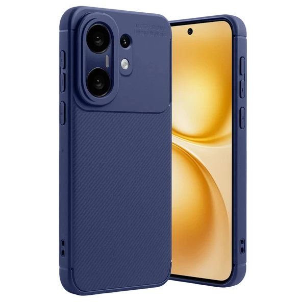 Vivo X200 Fe Auto Focus Karbon Kapak - Lacivert ürün görseli 1