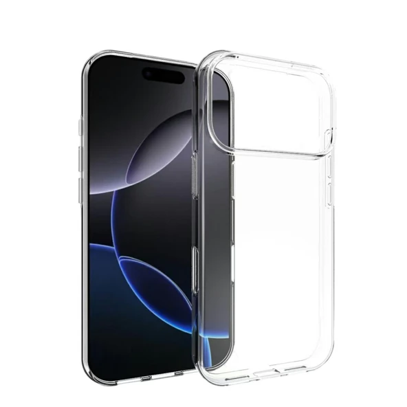 Apple İphone 17 Pro Max Lüx Şeffaf Silikon - Şeffaf ürün görseli 1