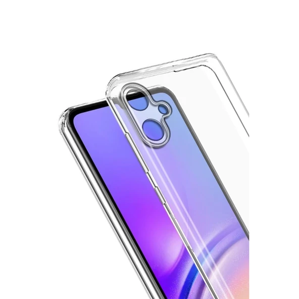 Samsung Galaxy A07 Lüx Şeffaf Silikon - Şeffaf - Resim 3