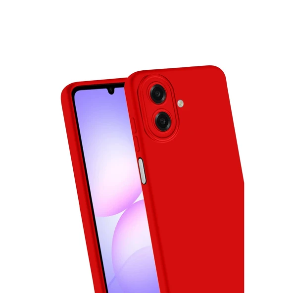 Samsung Galaxy A07 First Silikon - Kırmızı - Resim 3