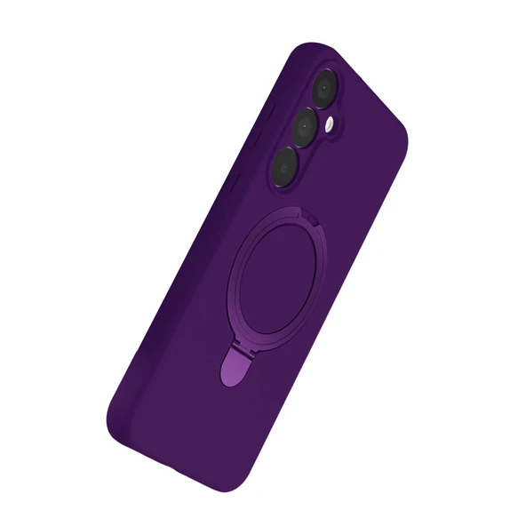 Samsung Galaxy A35 5g Regal Magsafe Standlı Kapak - Derin Mor - Resim 3