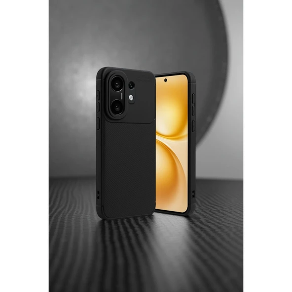 Vivo X200 Fe Auto Focus Karbon Kapak - Siyah - Resim 5